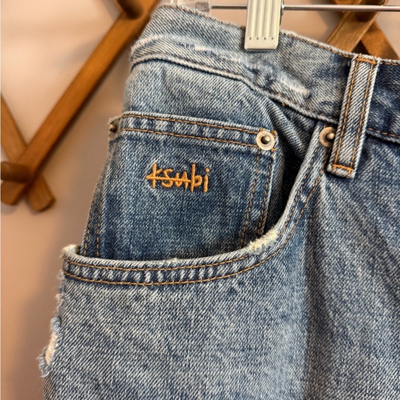 Ksubi Anti K Stage Dive Trashed Blue Distressed Jeans 33 cropped - Picture 4 of 11